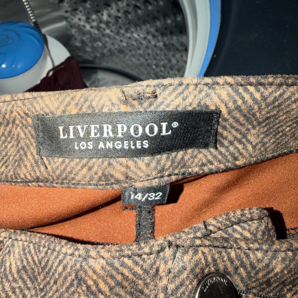 Liverpool Brown Herringbone skinny jeans